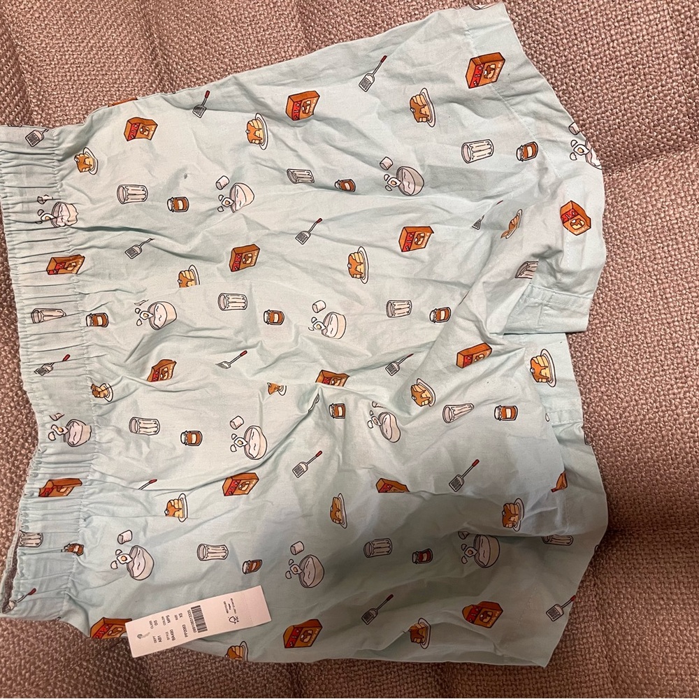 J. Crew Light Blue Printed boxer Sleep Shorts